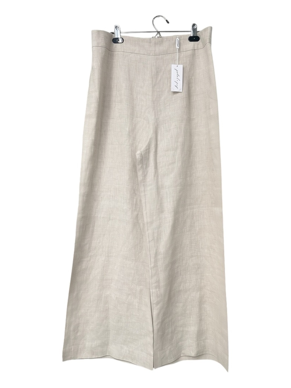 Petal & Pup Devlin Wide Leg Linen Pant Trousers NWT High Waisted Size 12 Beige - Picture 5 of 16